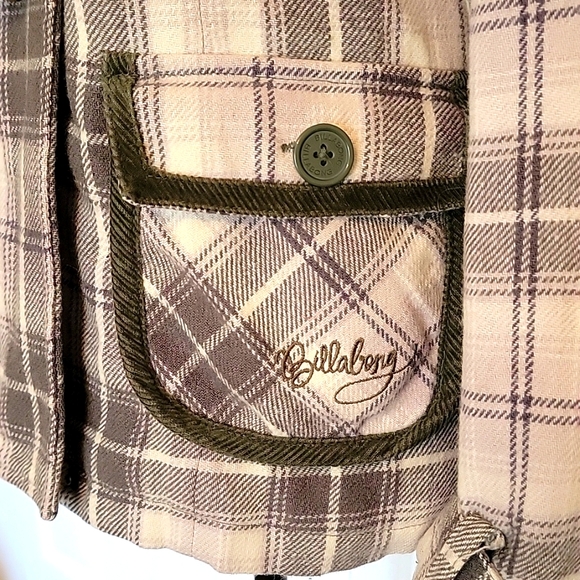 Billabong Plaid Peacoat, Sz XS - Picture 2 of 8